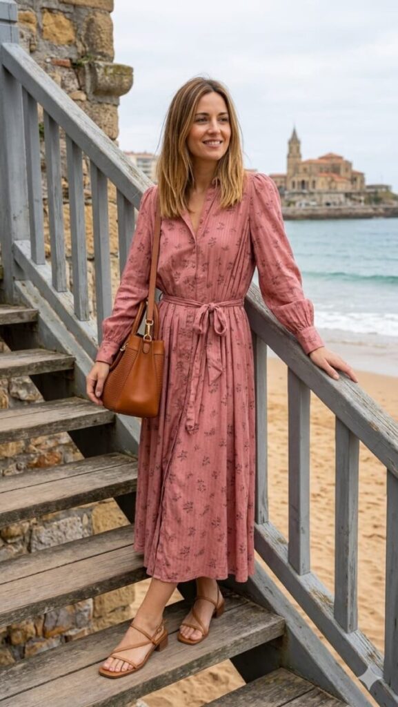 Vestido Camisero "Rosé Vintage"