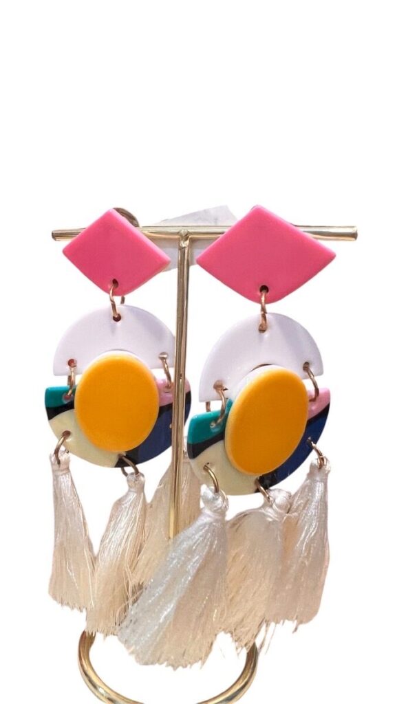 Pendientes Geométricos con Flecos