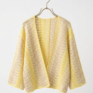 Chaqueta Kimono Punto amarillo