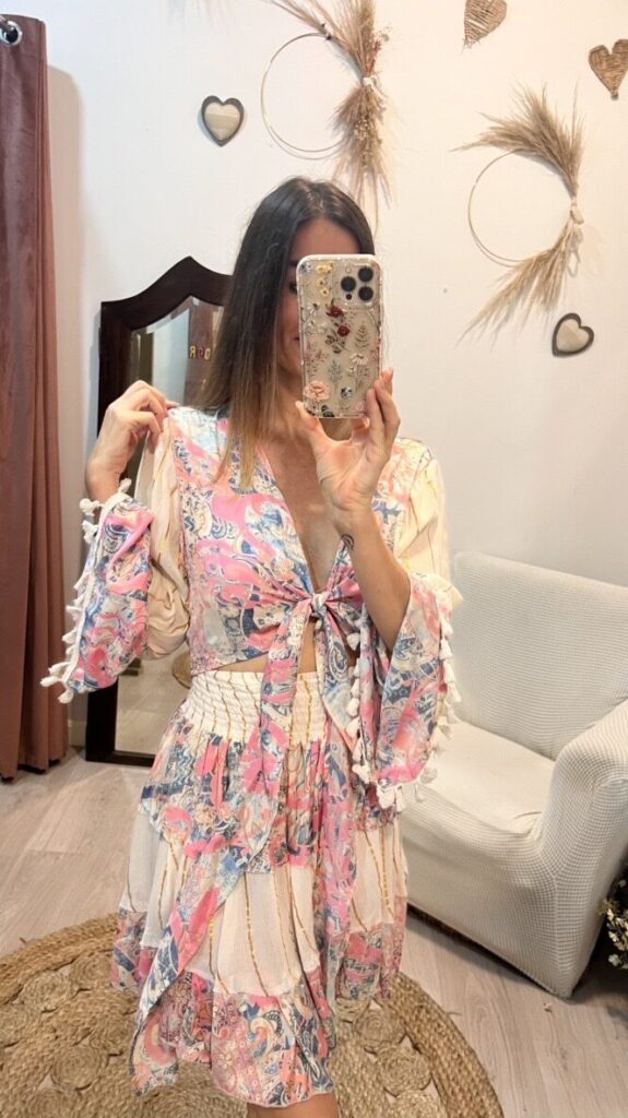 Blusa Cannes Boho rosa