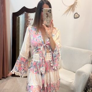 Falda Sunset Boho rosa