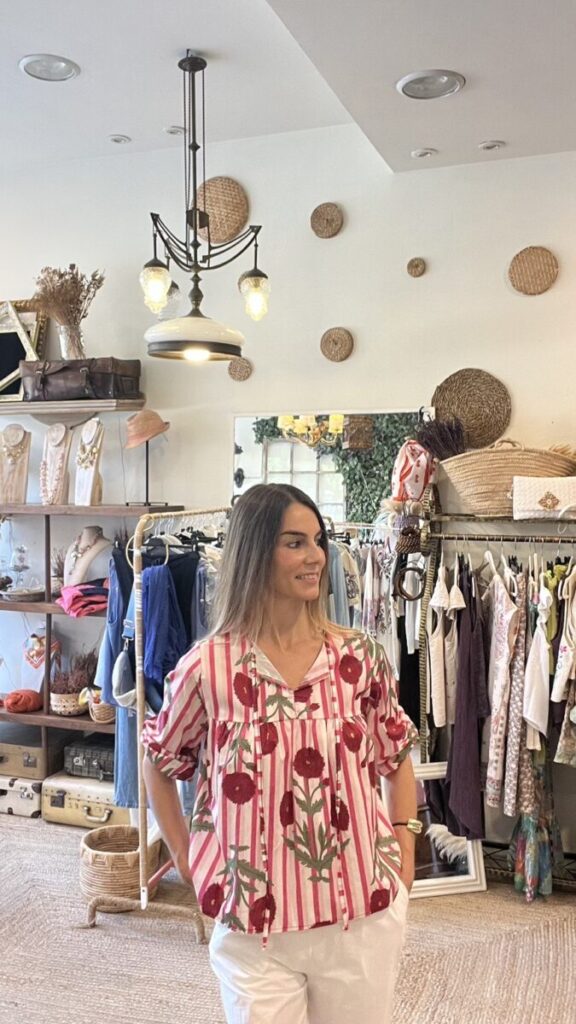 Blusa Provenza Rayas rosa