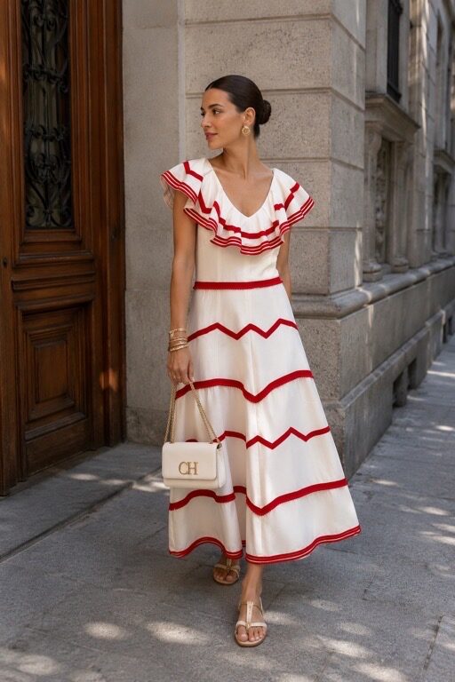 Vestido Marinière Roja