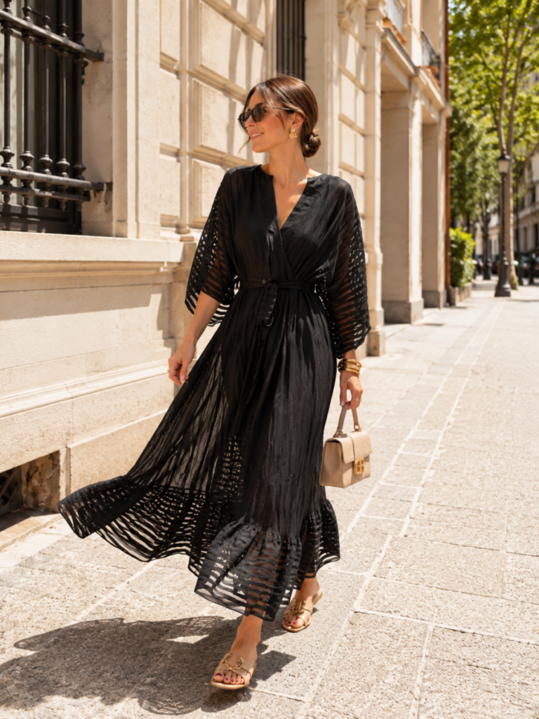 Vestido Largo Sombra de Seda
