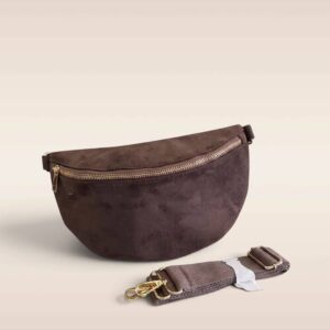 Bolso Riñonera bandolera marrón