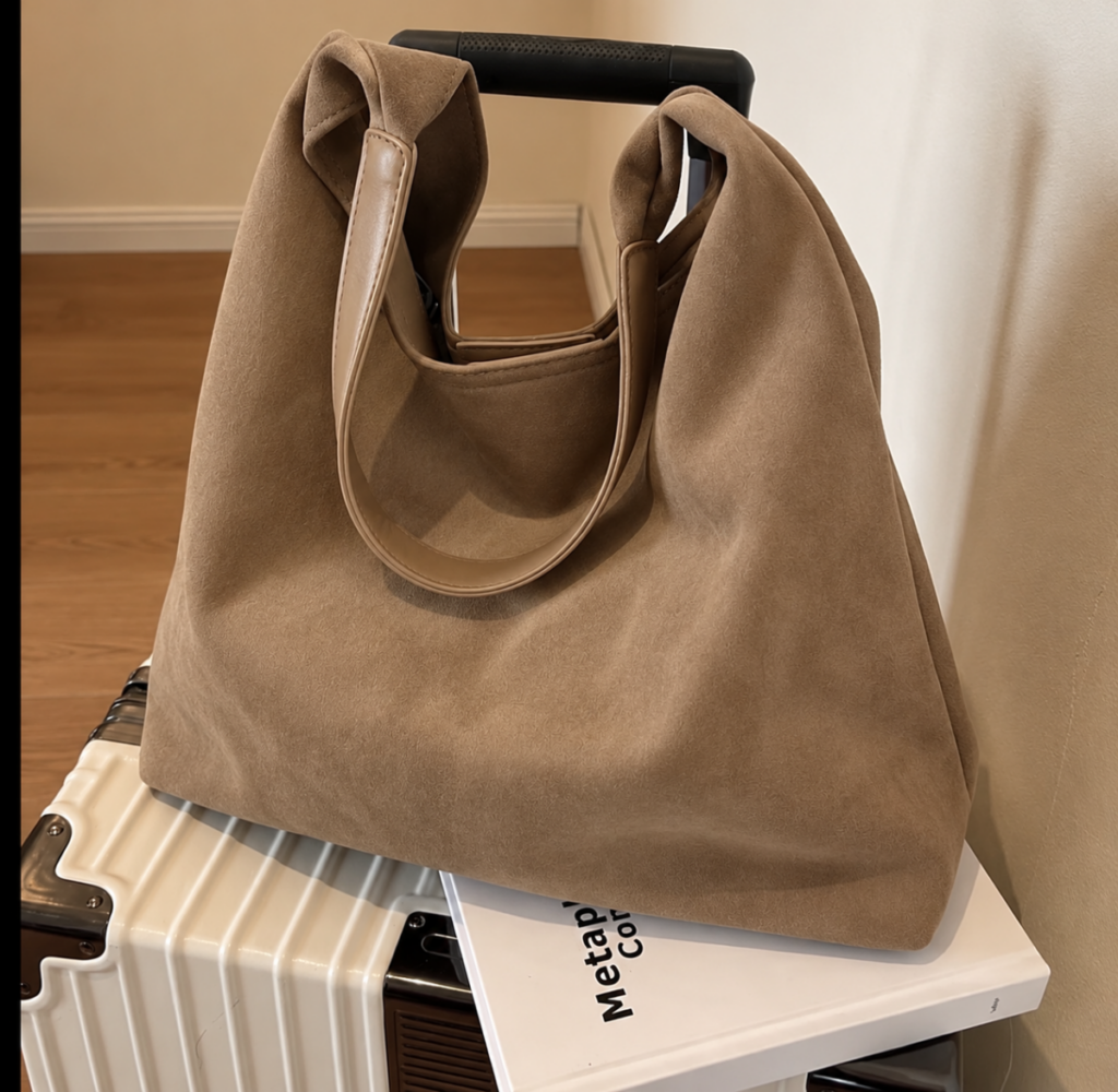 Bolso  shopper + estuche de ante Topo